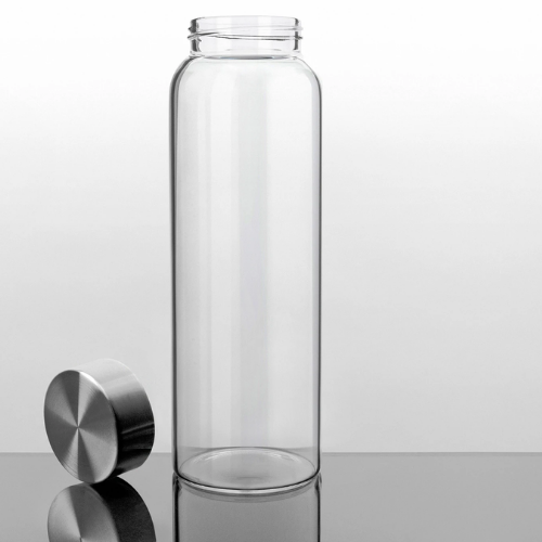 Glass water bottle